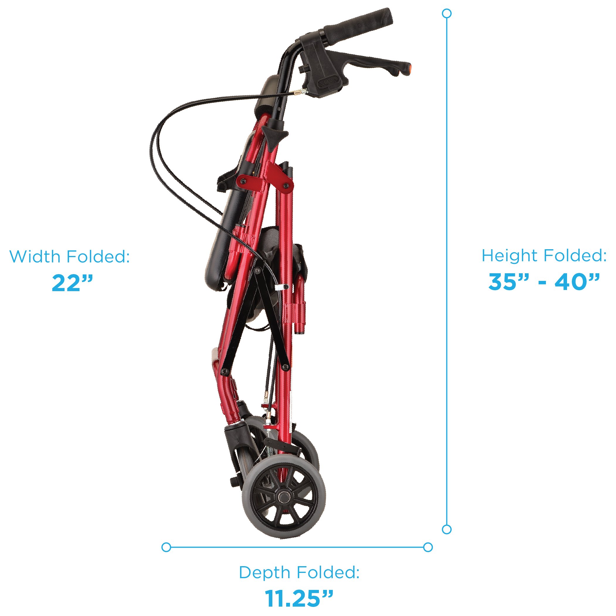 GetGO Petite Rolling Walker by Nova at Hieline Mobility.